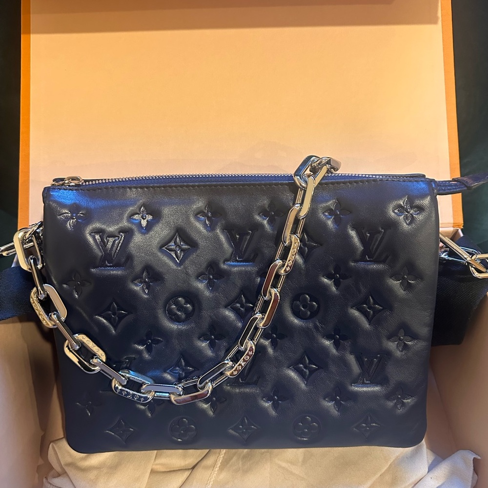 Louis Vuitton Navy Coussin PM- Price cut before I take it to consign!